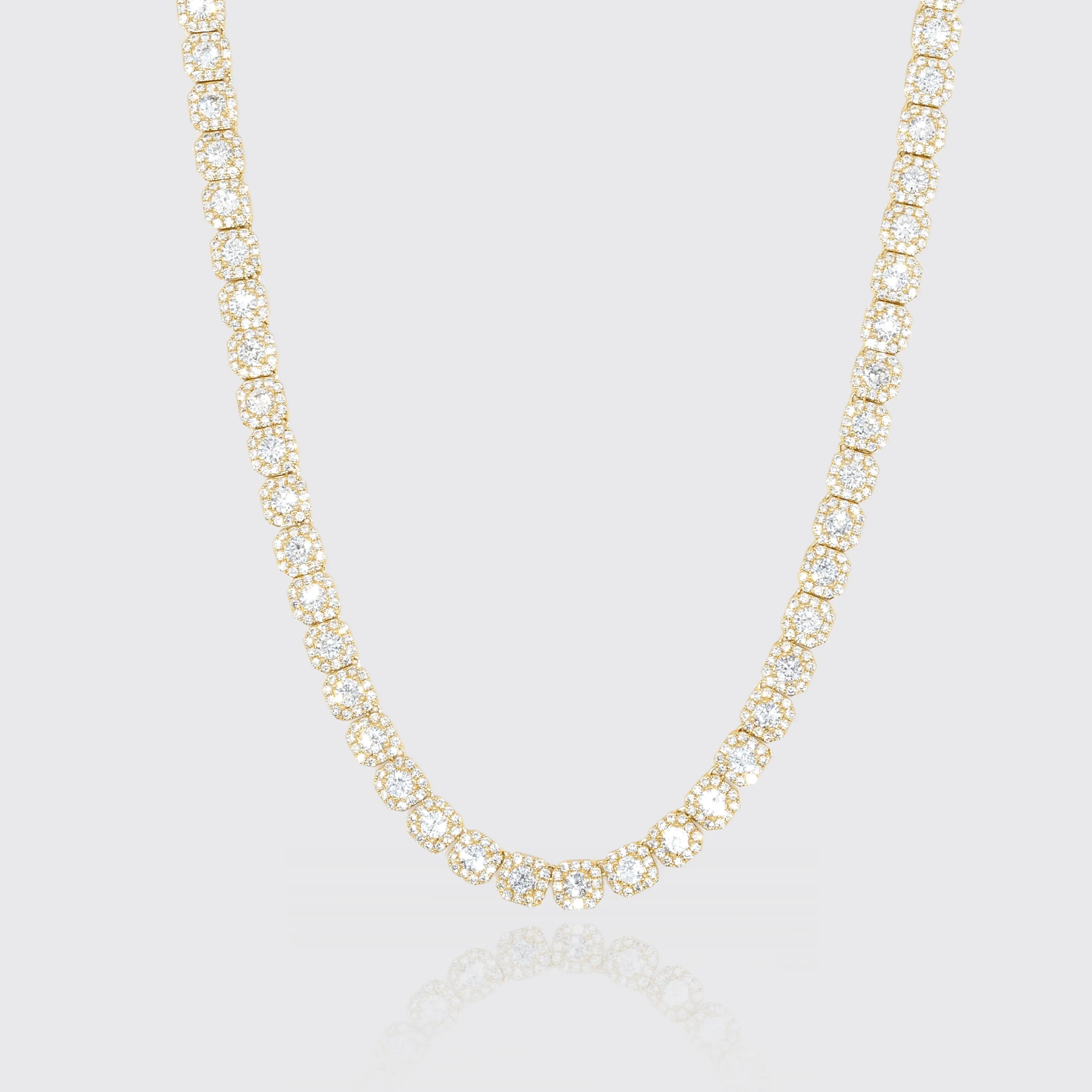 10MM CLUSTERED TENNIS CHAIN