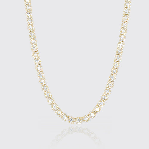 10MM CLUSTERED TENNIS CHAIN