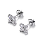 ICED CLOVER EARRINGS