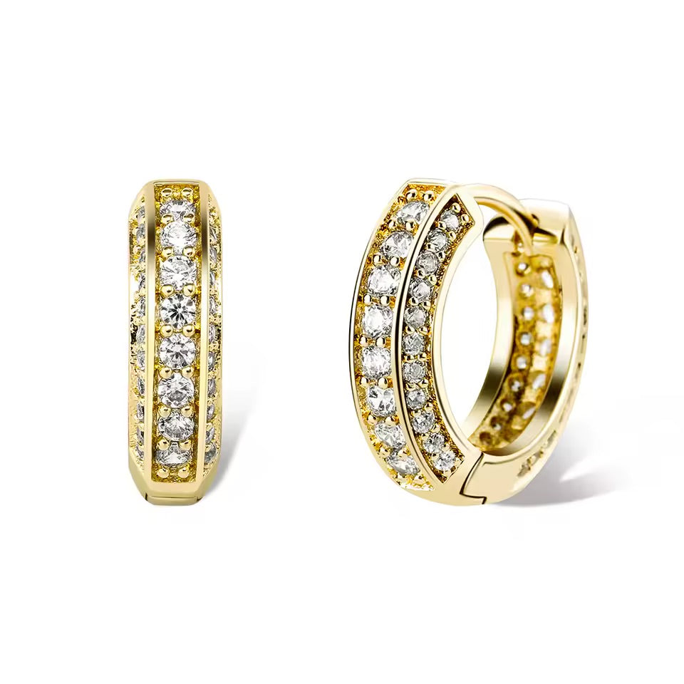 ICED HOOP EARRINGS